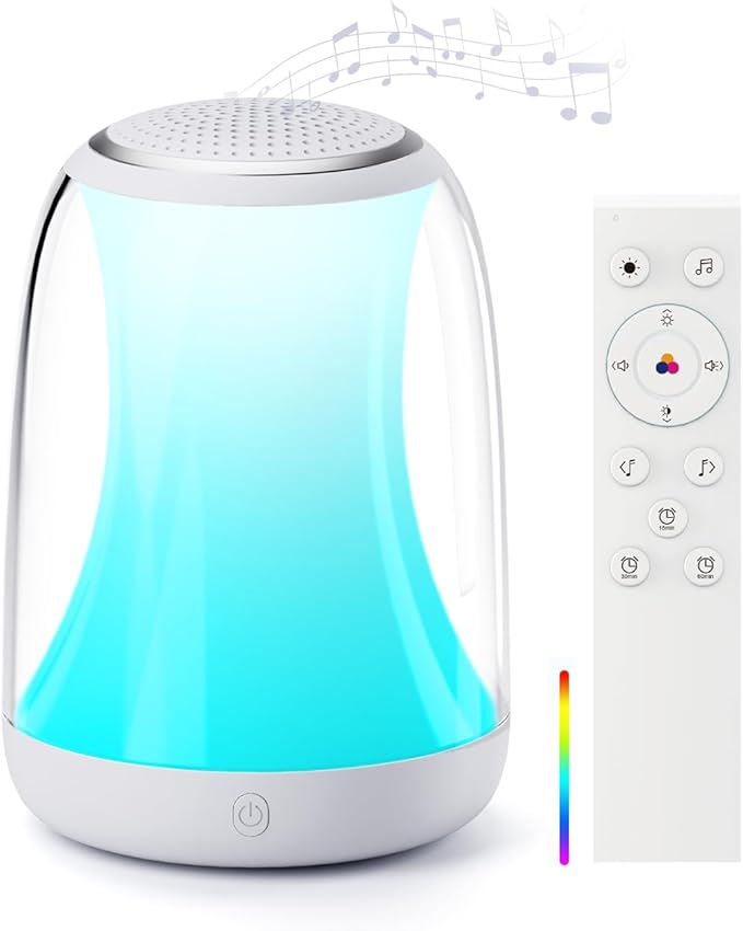 Hotmoon Sound Machine for Sleep Night Light, Lullight White Noise Sound Machine Baby Remote/Touch Control,27 Soothing Sounds Timer Sleep Machine Trainer for Adults Kids Nursery Lullaby Bedroom