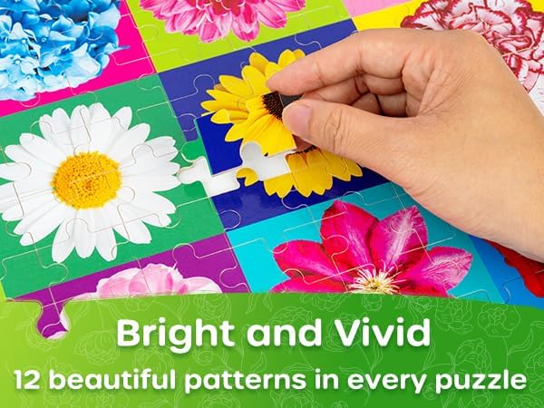 SYNARRY 100 Piece Puzzles for Kids Ages 4-6 6-8, Wooden 100 Piece Puzzle, 4 5 6 7 8 Year Old Puzzles for Kids Ages 4-8, Cat Dog Flower Donut Jigsaw Puzzle Easter Gifts for 3+ Years Old Boys Girls
