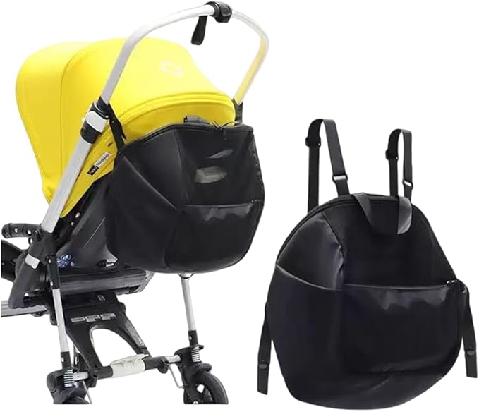MINILUJIA Universal Storage Bag Stroller Accessories Large Capacity Diaper Bag Wearable Backpack Stroller Organizer Travel Stroller Backpack Attachment Versatile Bag