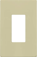 ENERLITES Screwless Decorator Wall Plate Child Safe Outlet Cover, Gloss Finish, Medium Size 1-Gang 4.88" H x 3.11" L, Unbreakable Polycarbonate Thermoplastic, SI8831M-I, Ivory