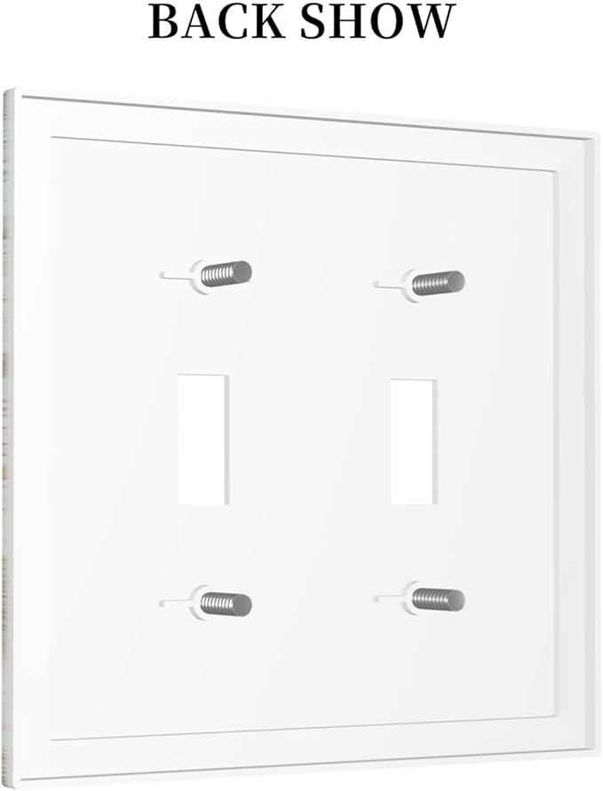 Decorative Switch Plates Nautical Green Sea Turtles Beach Blue Ocean 2 Gang Double Toggle Outlet Light Switch Cover Wall Plate Electrical Faceplate For Bathroom Kids Room Decor