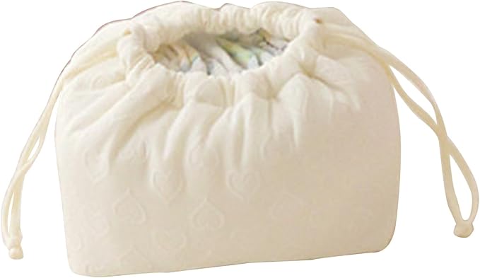 REDYY Modern White Cloth Tissue Box Organizer for Stroller, Diaper Bag, Travel