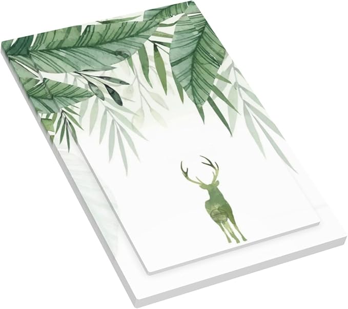 Deer Banana Leaves Palm Trees Green Plants Light Switch Cover Plate 1 Gang No Device Blank Electrical Wall Plates Faceplate Decorative Switch Plate for Bed Room Living Room Decor