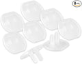 Power Gear Child Safety Electrical Outlet Covers, 8 Pack, Tamper‑Resistant Plug Protectors for Standard Wall Outlets, Baby‑Proof & Child‑Proof Safety Caps, Clear, 50271