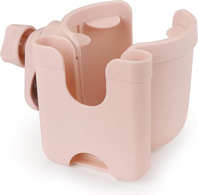 Accmor Stroller Cup Holder with Phone Holder, Bike Cup Holder, Universal Cup Holder for Uppababy Nuna Doona Strollers, 2-in-1 Cup Phone Holder for Stroller Bike Accessory