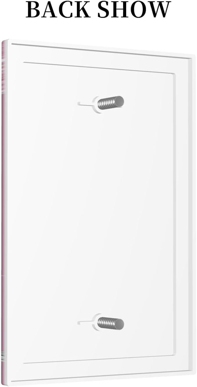 Switch Plates Sparkling Diamonds Pink Silver Glitter Drops 1 Gang Light Switch Cover No Device Wall Plate Decorative Blank Switchplate Electrical Faceplate for Bathroom Home Art Panel Decor