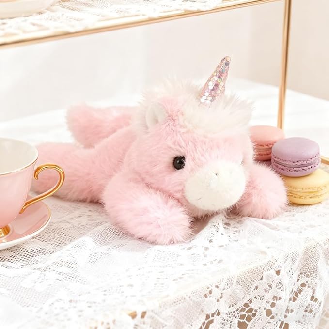 PEACH CAT Unicorn Stuffed Animal Cute Plushies Small Plush Toys Gifts for Kids Pink