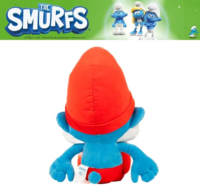 The Smurfs Papa Smurf Bedding Super Soft Cozy Cuddle Pillow Buddy, (Officially Licensed Product) by Franco Collectibles