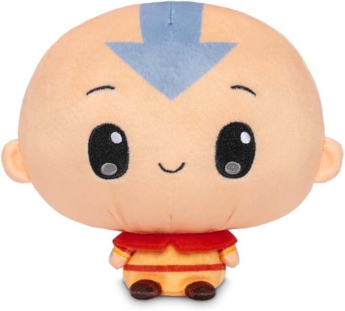 TeeTurtle Cloudheads Aang Plush - 5-Inch Official Avatar the Last Airbender Stuffed Animal with Embroidered Details - Soft Cuddly Plush Toys for Kids, Teens, and Adults