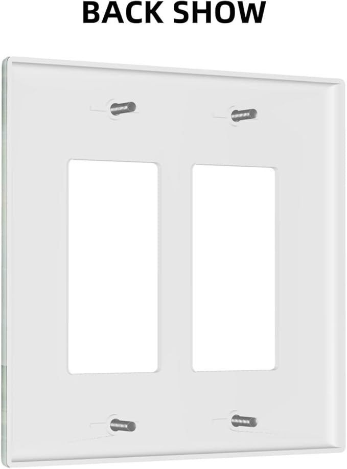 Outlet Covers Green Marble Luxury Abstract 1 Gang Duplex Light Switch Cover Plate Decorative Wall Plates Electrical Switchplate Receptacle for Bathroom Bedroom Decor（2 Pack）