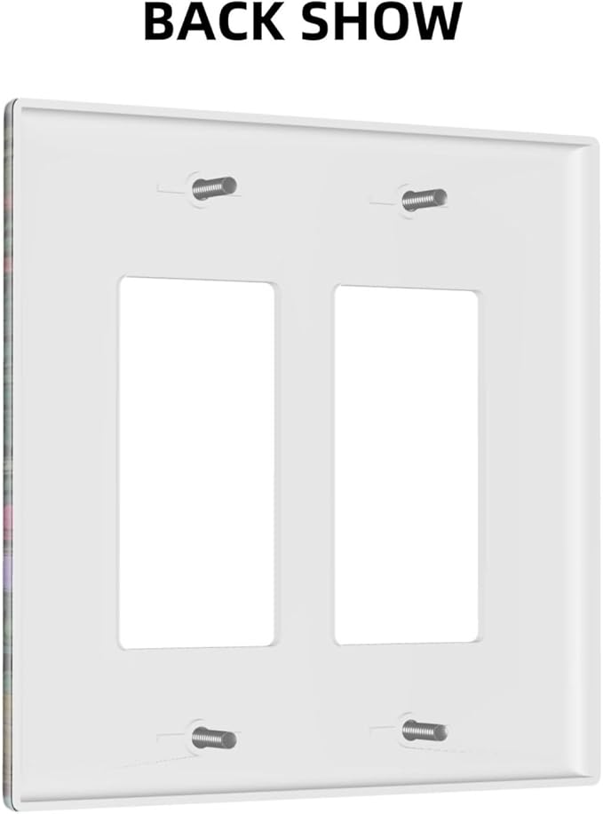Decorative Outlet Covers Brainstorming Sketches of Weeds Wildflowers Plants 2 Gang Wall Plate Double Rocker Two Switch Wall Cover Plate Jumbo Dual Electrical GFCI Face Plate