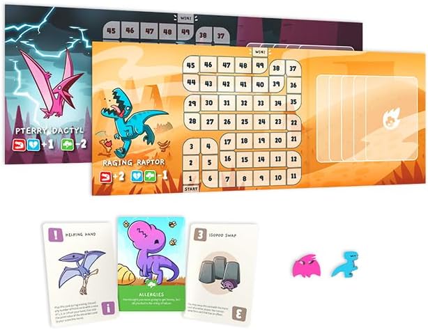 Unstable Games - Happy Little Dinosaurs: 5-6 Player Expansion Pack - Cute card game for kids, teens, & adults - Dodge life’s disasters! - 5-6 players ages 8+ - Great for game night