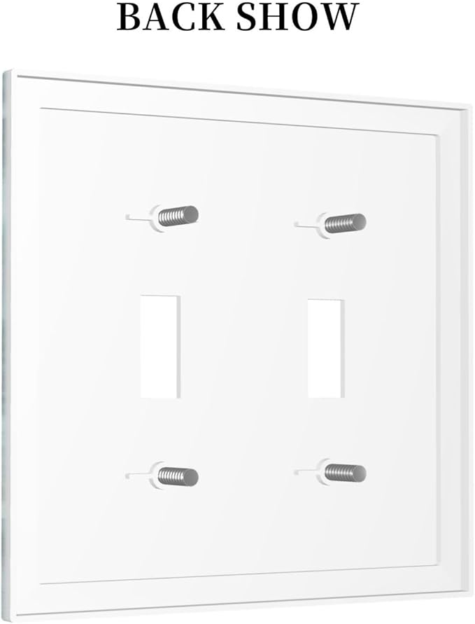 Decorative Switch Plates Anchor Coastal Beach Nautical Coral 2 Gang Double Toggle Outlet Light Switch Cover Wall Plate Electrical Faceplate For Farmhouse Cabin Decor