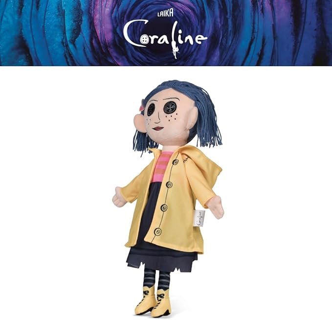 Coraline Cuddle Pillow Plush, Kids Bedding Super Soft Plush Pillow, (Officially Licensed Product) By Franco Collectibles