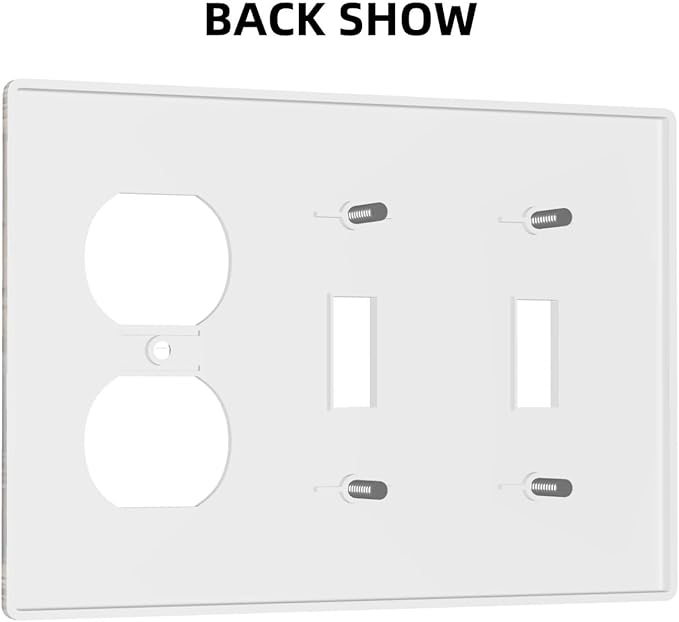 Barn Kitchen Cafe Coffee Texas Star 3-Gang 2-Toggle 1-Duplex Receptacle Combination Light Switch Decorative Triple Combo Device Switches/Rocker Outlet Covers and Wall Plate