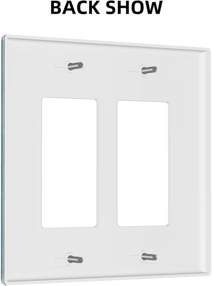 Decorative Art Light Switch Covers Seaside Window with Lemons 2 Gang Dual Rocker Outlet Switch plate Faceplate GFCI for Home Decor