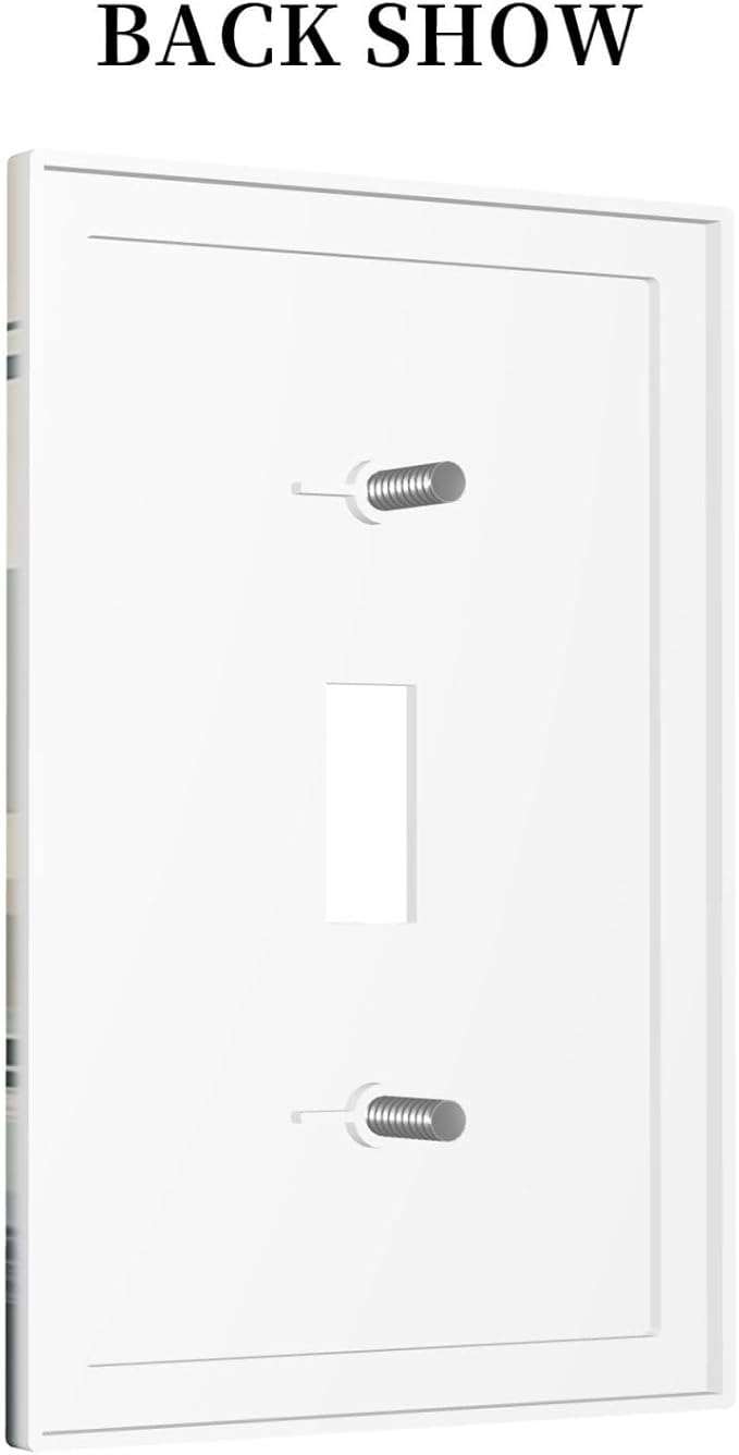 Decorative Light Switch Cover Prehistoric World Dinosaur Cartoon Fores 1 Gang Single Toggle Device Electrical Faceplate Switchplates Decorator Outlet Wall Plate for Kids Room Nursery