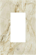 Outlet Covers Creamy Beige Marble Abstract Minimalism 1 Gang Single Rocker Light Switch Cover Plate Decorative GFCI Wallplates Socket Cover Electrical Switch Plate Covers for Bathroom Home