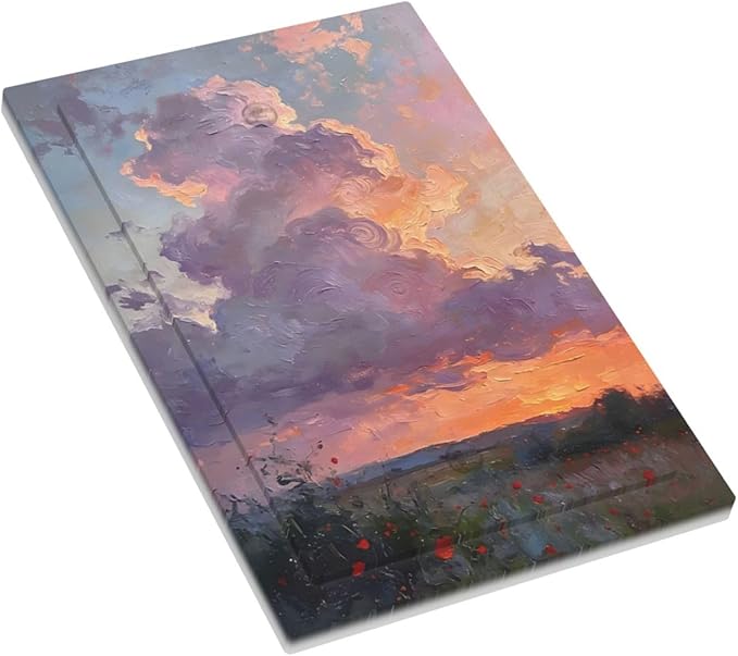 Abstract Sunset Dusk Natural Scenery Wild Flowers Light Switch Cover Plate 1 Gang No Device Blank Electrical Wall Plates Faceplate Decorative Switch Plate Covers for Farmhouse Bedroom Decor