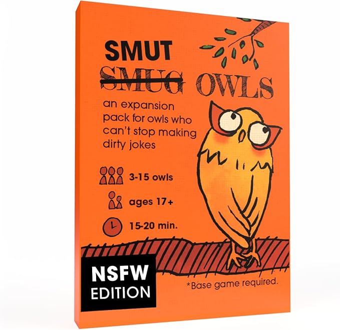 Runaway Parade Games Smug Owls Card Game Expansion Pack Bundle - a Hilarious & Creative Riddle-Solving Party Game | 3 Expansion Packs | 15-20 min | 3-15 Players | Base Game Required