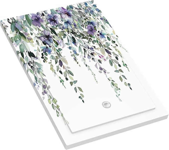 Light Switch Covers Blue Purple Eucalyptus Leaves Boho Botanical Decorative Switch Plates 1 Gang Blank No Device Outlet Covers Electrical WallPlates for Bathroom Home Decor