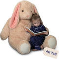 Vermont Teddy Bear Giant Easter Bunny Stuffed Animal | 4 Foot Bunny Plush Toy | Jumbo Emotional Support Plush for Kids and Adults | Crafted in the USA