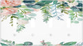 Green Eucalyptus Leaves Floral Watercolor Flower Light Switch Covers Quad Toggle Electrical Faceplate 4 Gang Wall Plate Decorative Switch Plates for Bed Room Living Room Decor