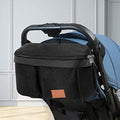 Miracle Baby Stroller Organizer Bag for Mom,Universal Stroller Storage Caddy Diaper Bag- Compatible with Most Stroller - Multifunctional Larg(Black)