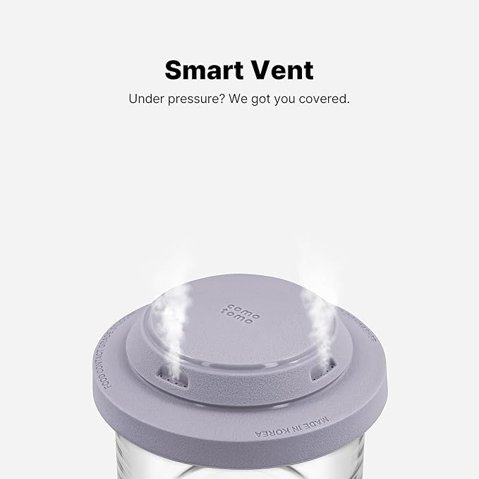 Comotomo 'Smart Vent' Baby Food Container, Gray, Set of 3
