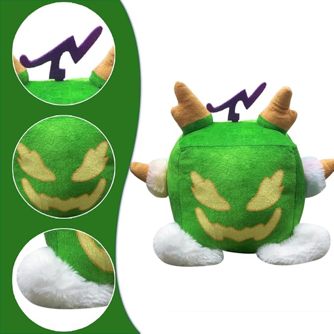 Zenitsu Plush Toy Fruits Plush Toy Stuffed Toys Video Game Pillow for Kids Birthday Xmas Gift (Dragon)
