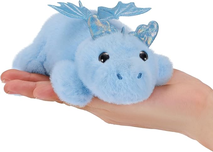 PEACH CAT Dragon Plush Cute Dragon Stuffed Animal Small Plushies Toys Gifts for Kids Blue