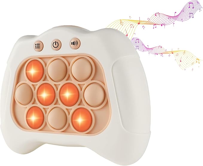Pop Push Game Fidget Toy for Kids Ages 3-12,Handheld Fast Push Console Fidget Toys,Sensory Fidget Toys Gifts for Travel Road Trip Activities Car Games Toddlers