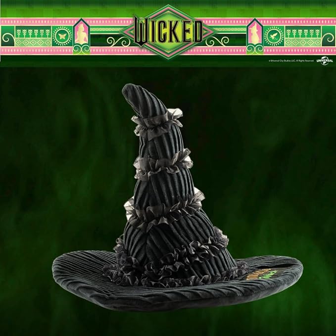 Wicked Elphaba's Witch Hat Bedding Super Soft Plush Decorative Throw Pillow, 14 in X 9 in, (Officially Licensed Product) By Franco Collectibles