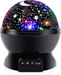 RICTLY Night Light for Kids, Kids Night Light Nebula 360 Degree Rotation - 4 LED Bulbs 12 Light Color Star Projector Changing with USB Cable, Romantic Gifts for Men Women Children