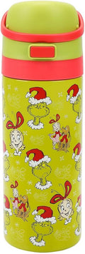 The Grinch & Cindy-Lou Who All-Over Print Green 24 Oz Stainless Steel Water Bottle