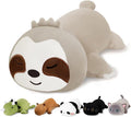 Finebee Weighted Sloth Stuffed Animals, Cute Weighted Sloth Plush, Soft Stuffed Weighted Plushie Pillow Gifts for Girls Boys(13.8" 1.6Lbs)
