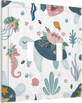 Underwater Floral Turtle Animal 2 Gang Light Switch Plate Cover Double Toggle Wall Plate Decorative Switchplate Electrical Faceplate for Nursery Kidsroom Bedroom Decor