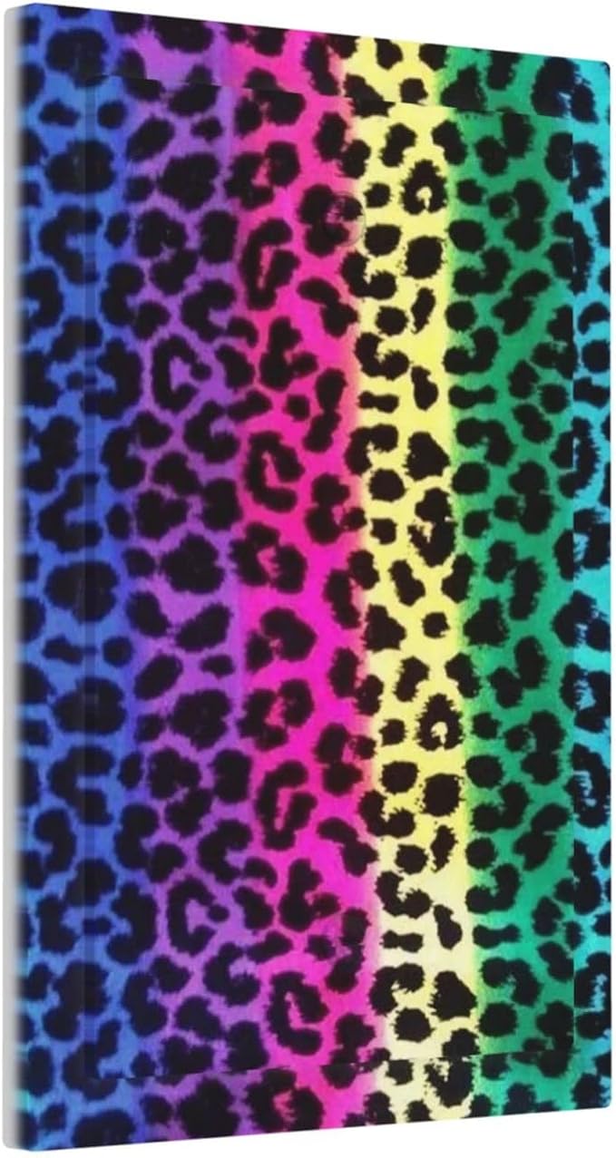 Blank Device Cover Wall Plate, Hot Pink Leopard Print Decorative WallPlate Cover Decor Wallplate, Rainbow Leopard Standard Size 1-Gang Light Switch Cover Plate, Unbreakable Polycarbonate Thermoplastic
