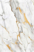 Light Switch Cover Plate Marbling Style White Background Gold Gray Stripes 1 Gang No Device Blank Electrical Wall Plates Faceplate Decorative Switch Plate For Bathroom Kitchen Decor