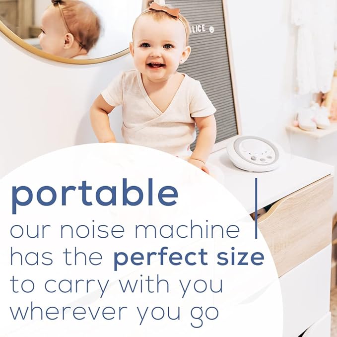 Beurer White Noise Machine, Sound Asleep for Home, Office, Baby Non-Looping Soothing for Relaxation & Portable Travel with Natural Sound Choices & Noise Cancelling, Adjustable Volume, WN50