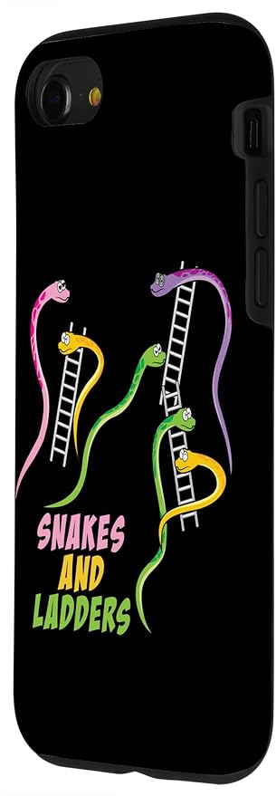 iPhone SE (2020) / 7 / 8 Snakes and Ladders Humor Board Game Gamer Womens Men Kids Case
