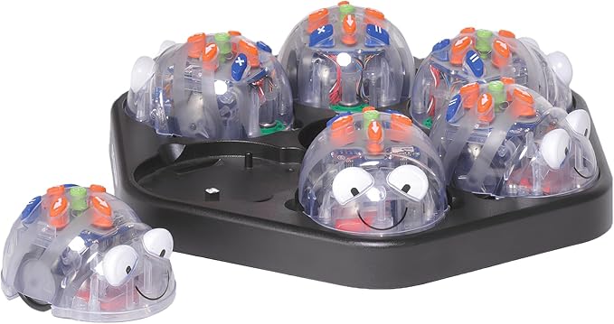Programmable Primary Set - 6 Blue Bot Floor Robotics and Snakes & Ladders Floor Mat - Free Docking Station with USB Cable - New See & Say Version
