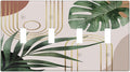 60S 70s Middle Mid Century Boho Light Switch Plate 4 Gang Quad Toggle Minimalist Aesthetics Abstract Art Botanical Palm Tree 4 Gang Quad Toggle Outlet Cover Wall Plate Faceplate Bathroom Room Decorate
