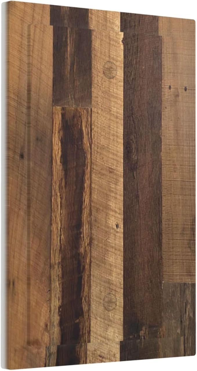 Light Switch Cover Plate Natural Wood Brown Wooden Planks 1 Gang No Device Blank Electrical Wall Plates Faceplate Decorative Switch Plate For Farmhouse Cabin Decor