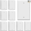 ENERLITES Blank Device Wall Plate, Gloss Finish, Standard Size 1-Gang 4.50" x 2.76", Polycarbonate Thermoplastic, 8801-W-40PCS, White (40 Pack)