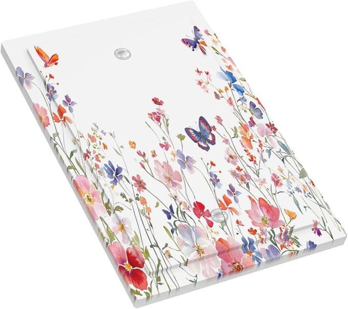 Colorful Flower Watercolor Floral Butterfly Bird Light Switch Cover Plate 1 Gang No Device Blank Electrical Wall Plates Faceplate Decorative Switch Plate Covers for Bedroom Living Room Decor