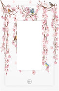 Pink Cherry Blossom Flower Vine Floral Tree Branch Birds Decorative Outlet Covers 1 Gang Single Rocker Light Switch Cover Plate Wall Plates GFCI Faceplate for Bedroom Living Room Decor