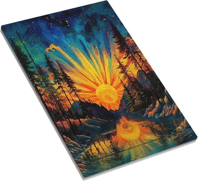 Light Switch Cover Vintage Forest Sun Boho Mountain Starry Sky Decorative Switch Plates 1 Gang Blank No Device Outlet Covers Electrical Wall Plates for Bathroom Bedroom Decor