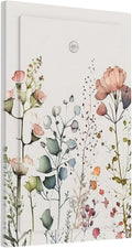 Country Beige/Blue/Aqua/Pink Flower Watercolor Floral Blossom 1-Gang Blank Wallplate Colorful Blossom Pretty Wildflower Electric Unused Device Receptacle Outlet Covers Decorative Light Switch Cover