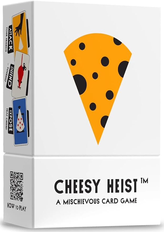 Nutt Heads Cheesy Heist Card Game for Kids! A Mischievous and Sabotage Card Game of Cheese, Cats, and Mice – Family Friendly Party Game Night for Teens & Kids Ages 7+   